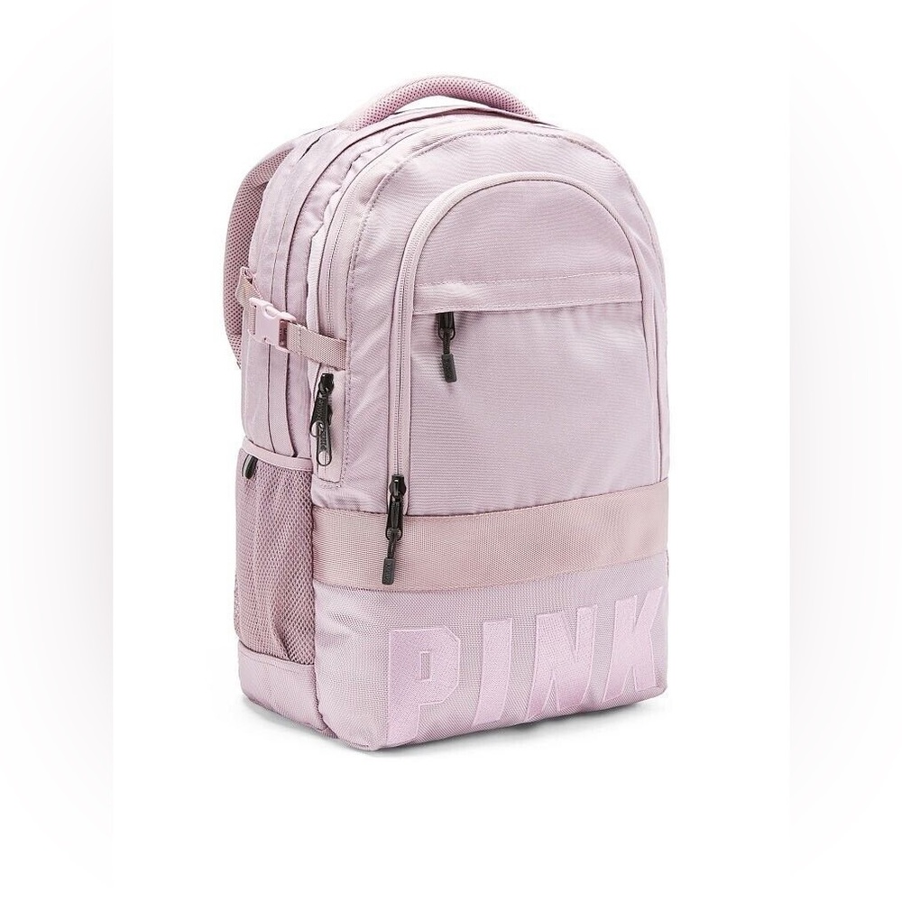 pink by victoria’s secret campus backpack rare classic purple lavender